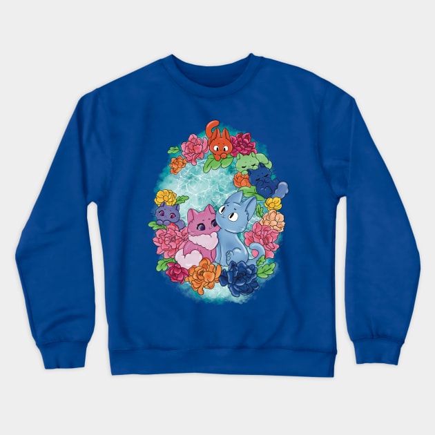 Cat familly Crewneck Sweatshirt by Eikia